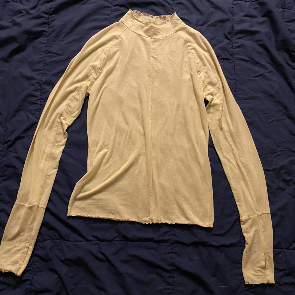 FP Movement by Free People Cream Long Sleeve Top